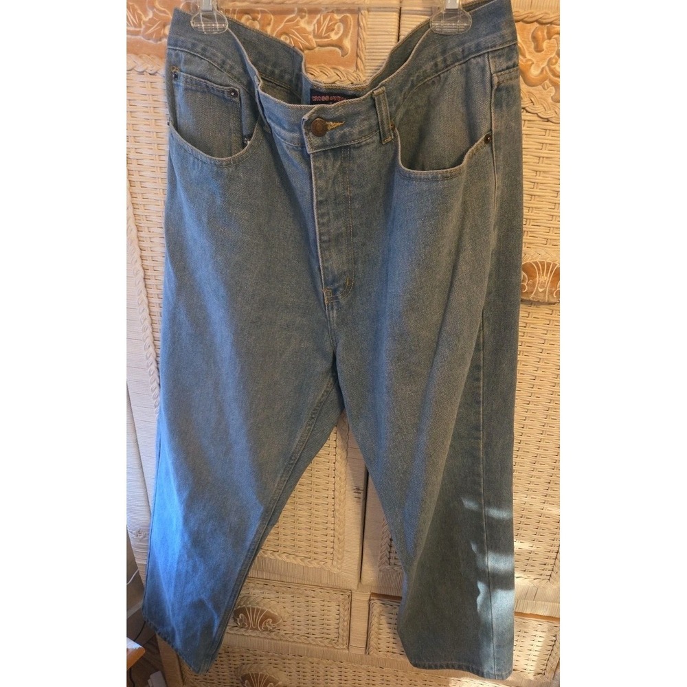 Cross & Windsor Jeans Mens 38x30 Blue Straight Leg Relaxed Fit Pockets NWOT
